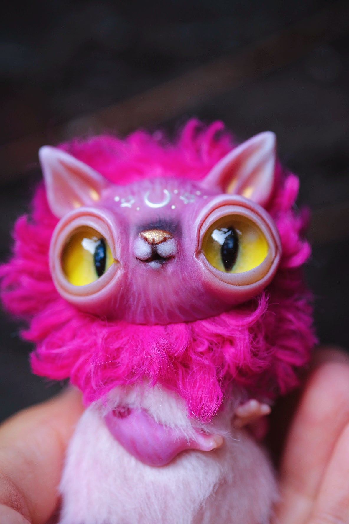 Magenta Crescent Cat
