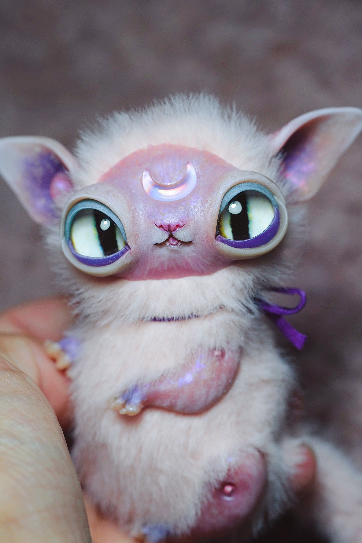 Crescent Kitty Pink