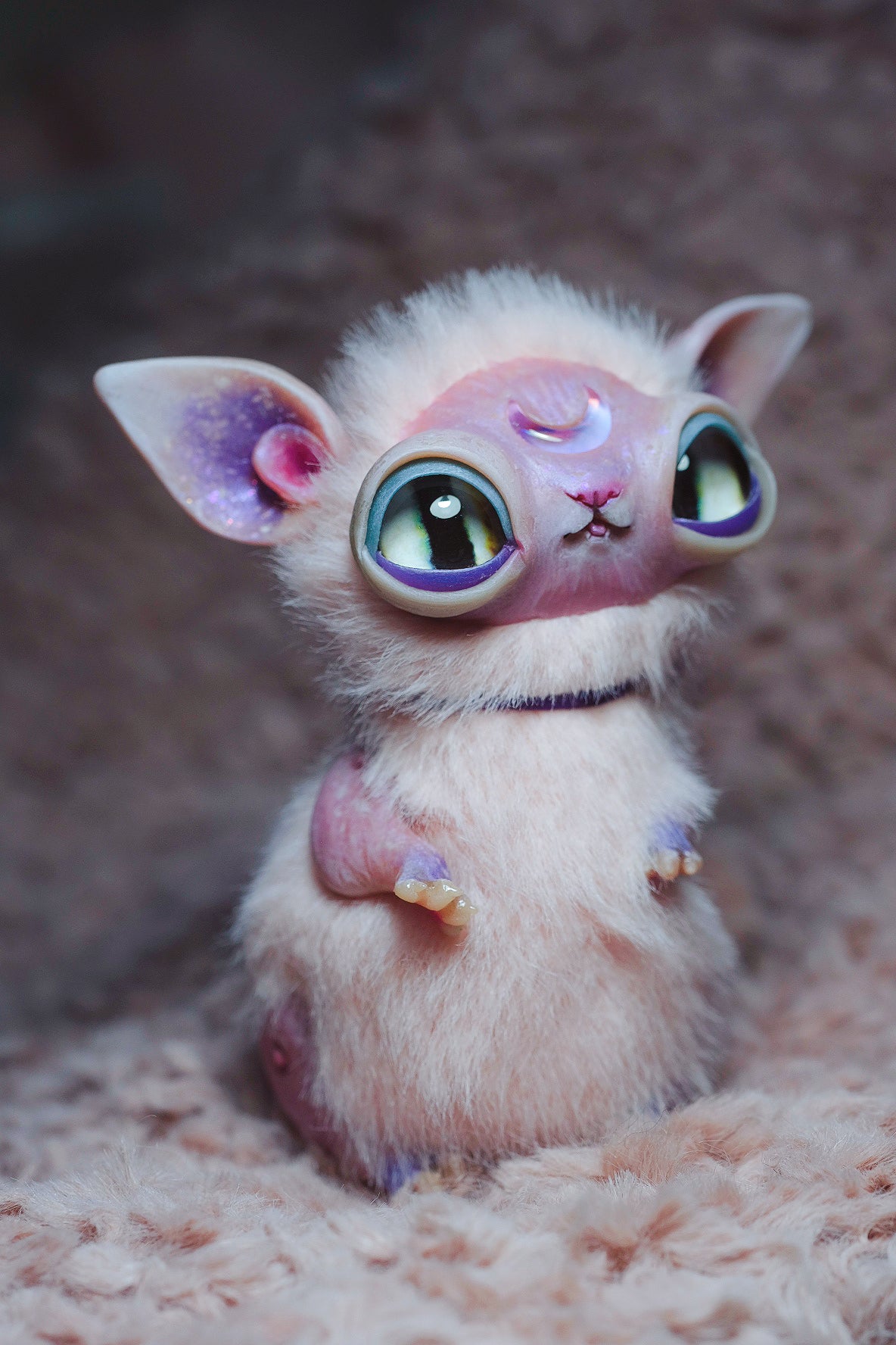 Crescent Kitty Pink