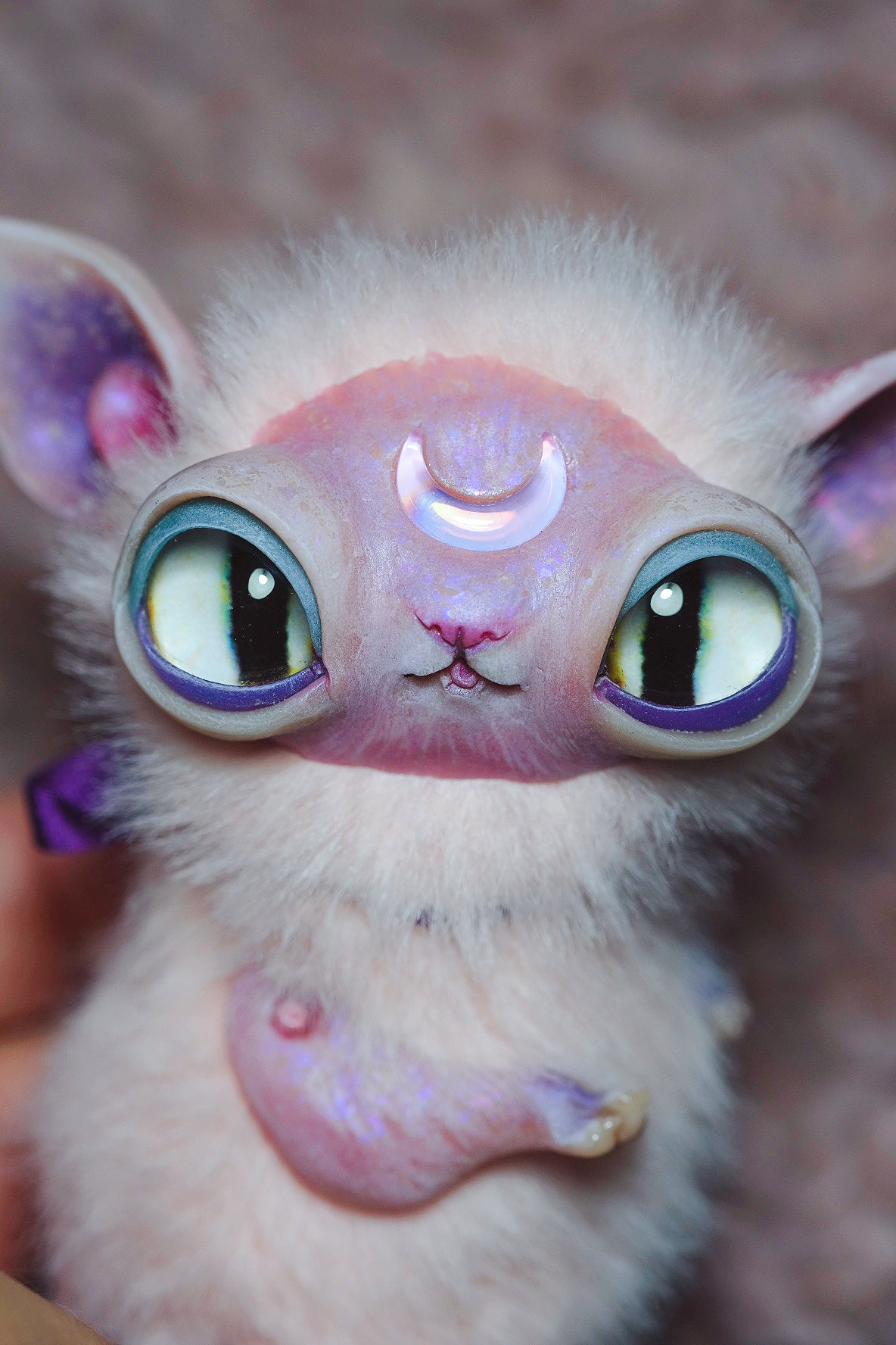Crescent Kitty Pink