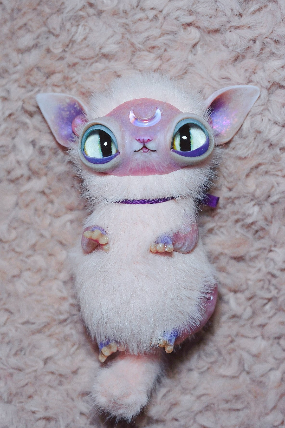Crescent Kitty Pink