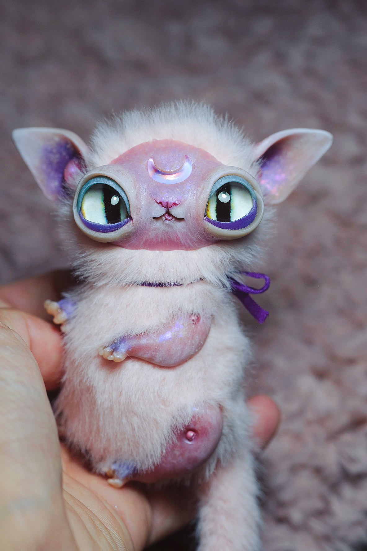 Crescent Kitty Pink