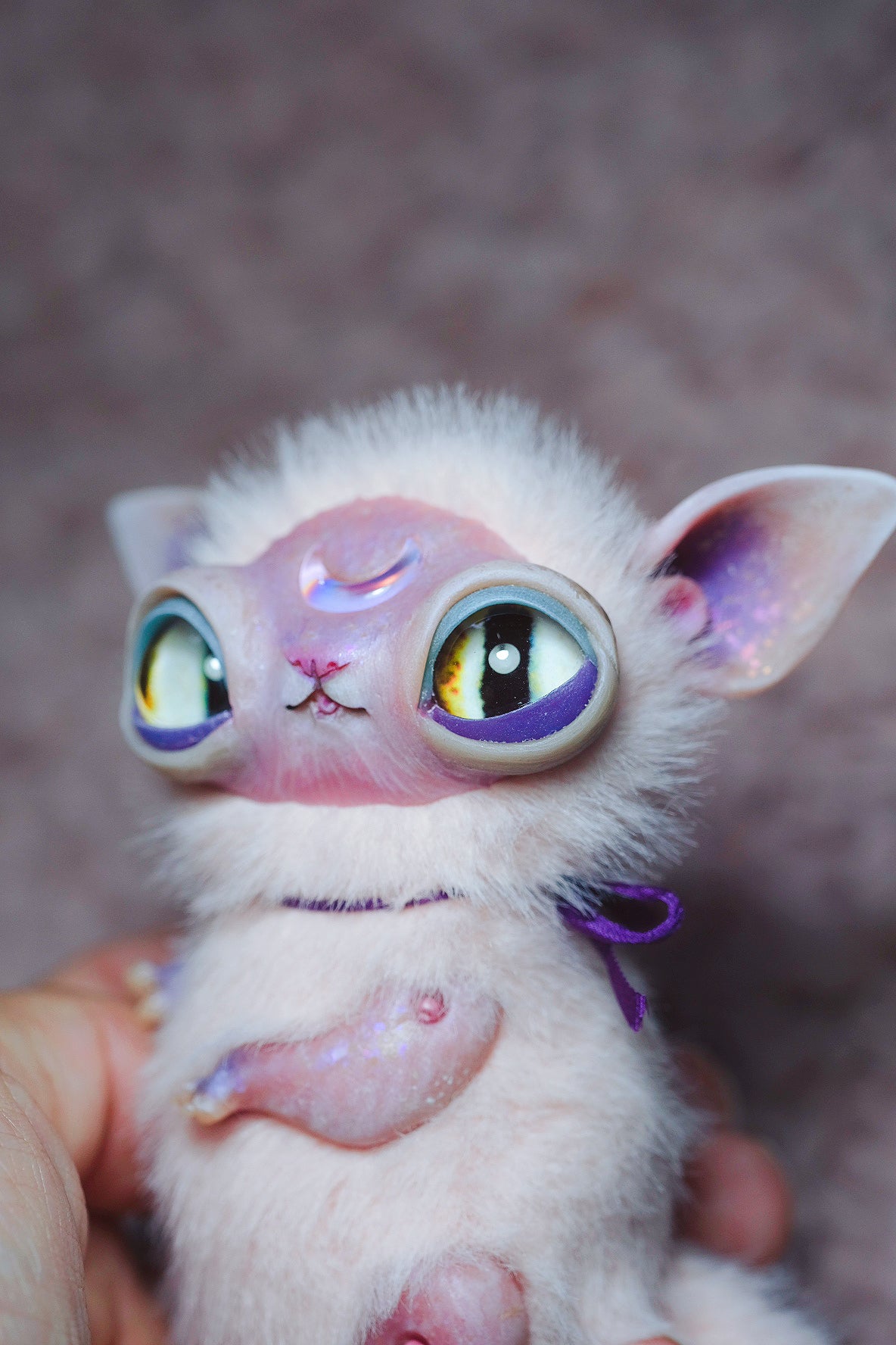 Crescent Kitty Pink