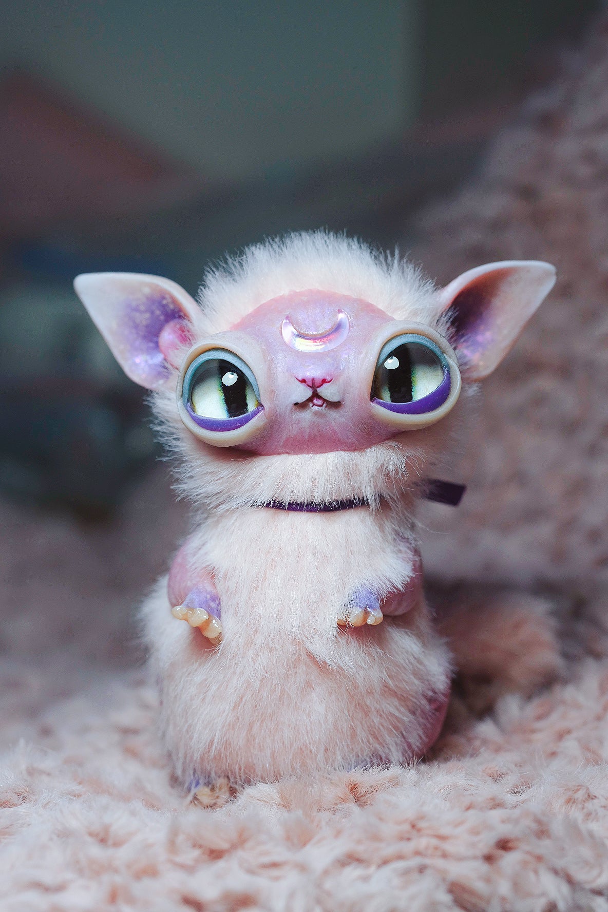 Crescent Kitty Pink